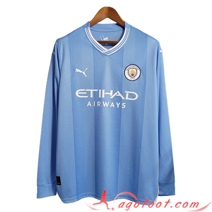 Maillot de Foot Manchester City Domicile Manche Longue 2023/2024