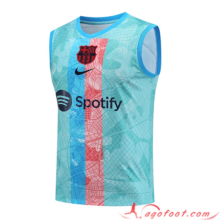 Training Debardeur FC Barcelone Bleu Clair 2023/2024