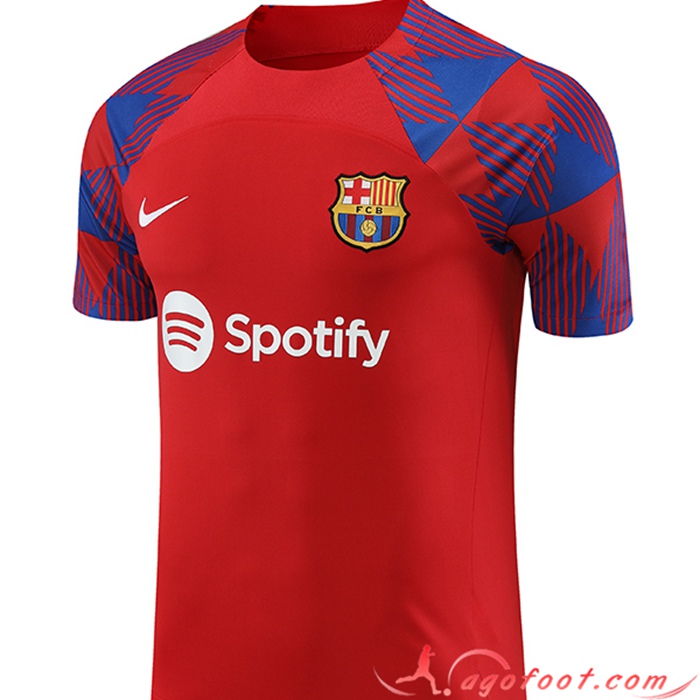 Training T-Shirts FC Barcelone Rouge 2023/2024