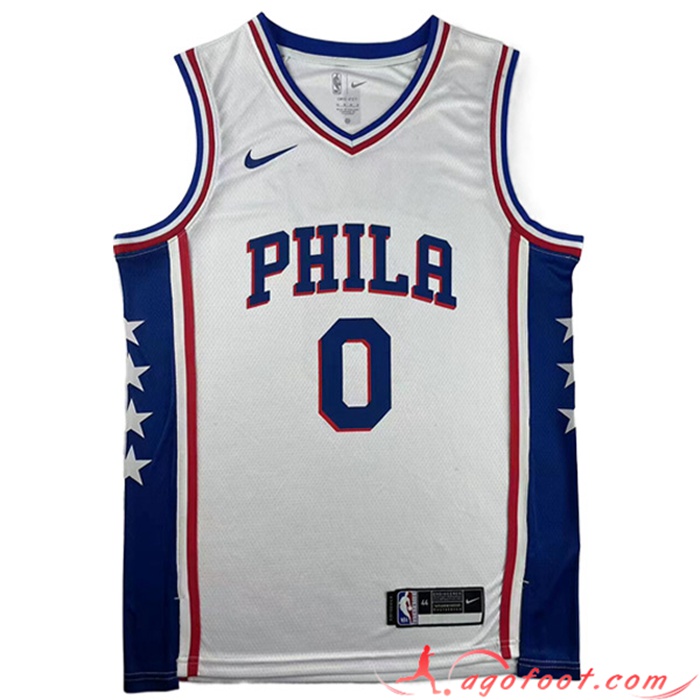 Maillot Philadelphia 76ers (MAXEY #0) 2023/24 Blanc