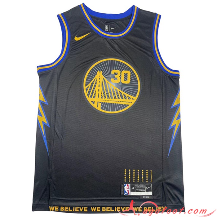 Maillot Golden State Warriors (GURRY #30) 2023/24 Noir
