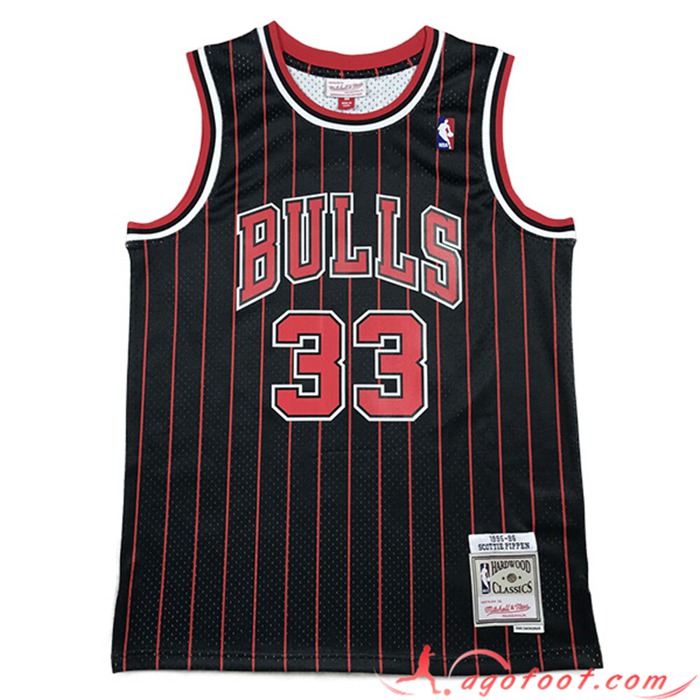 Maillot Chicago Bulls (PIPPEN #33) 2023/24 Noir/Rouge