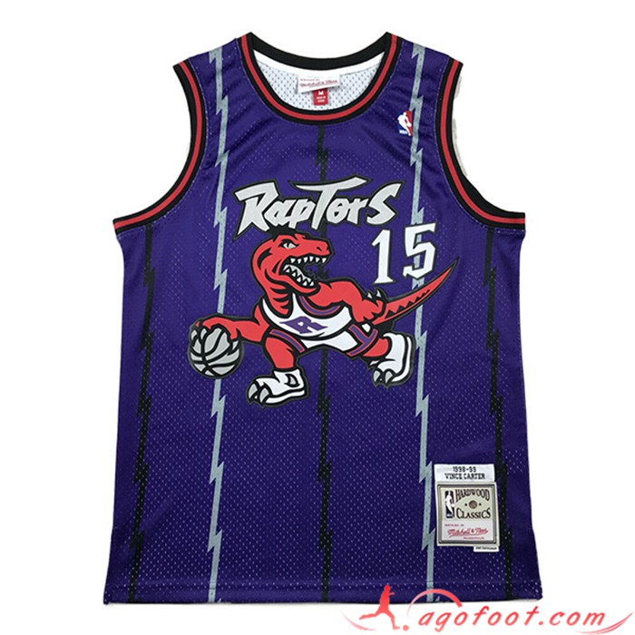 Maillot Toronto Raptors (CARTER #15) 2023/24 Pourpre