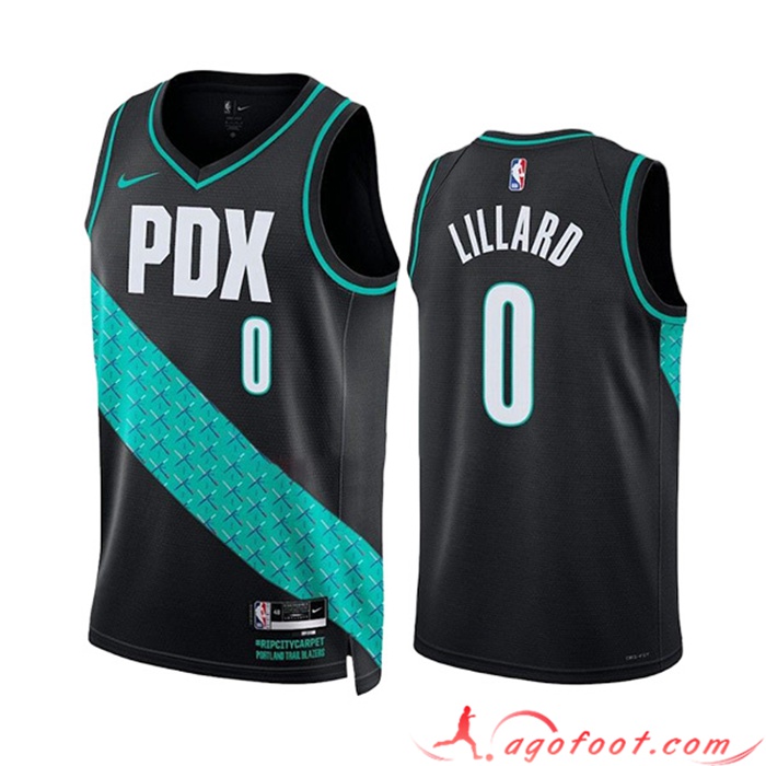 Maillot Portland Trail Blazers (LILLAED #0) 2023/24 Noir