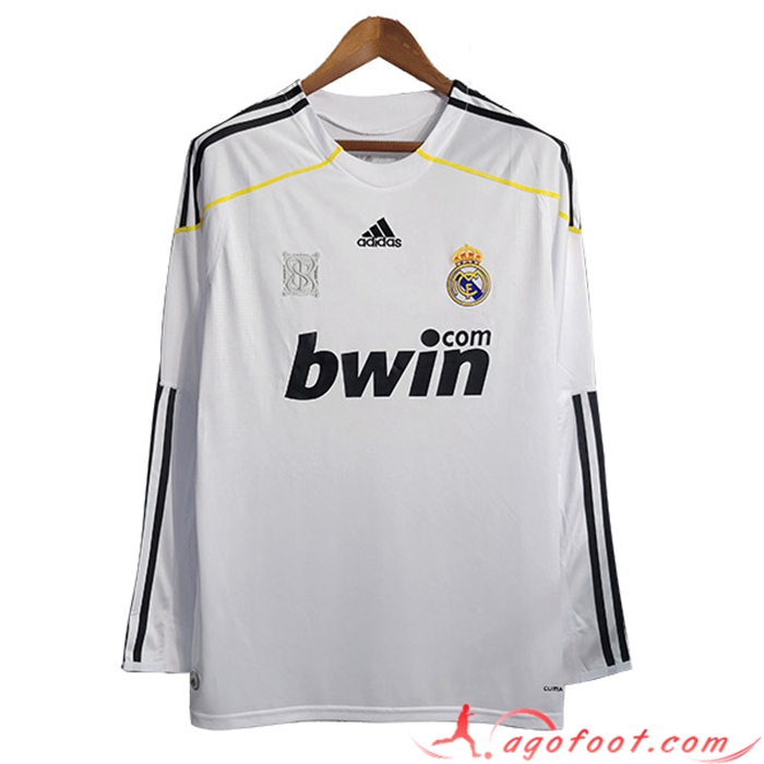 Maillot de Foot Real Madrid Retro Domicile Manches Longues 2009/2010