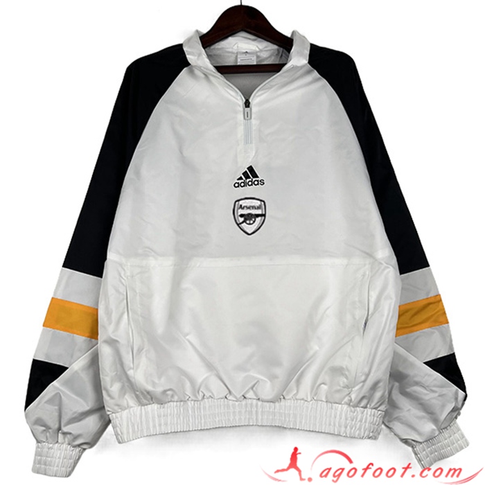 Coupe-Vent Arsenal Blanc 2023/2024 -02