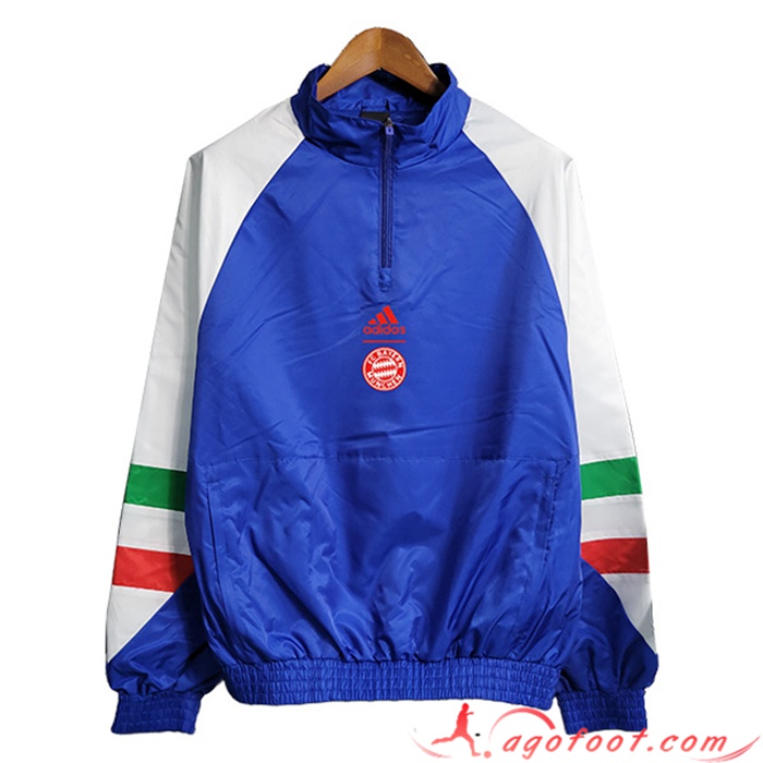 Coupe-Vent Bayern Munich Bleu 2023/2024 -02