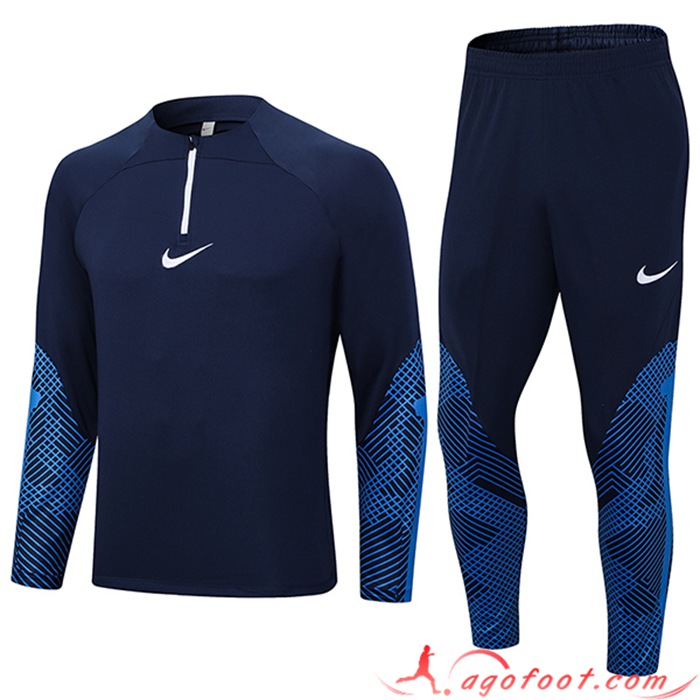 Ensemble Survetement de Foot Nike Bleu Marine 2023/2024 -02
