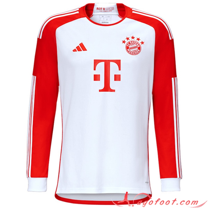 Nouveau Maillot de Foot Bayern Munich Domicile Manche Longue 2023/2024