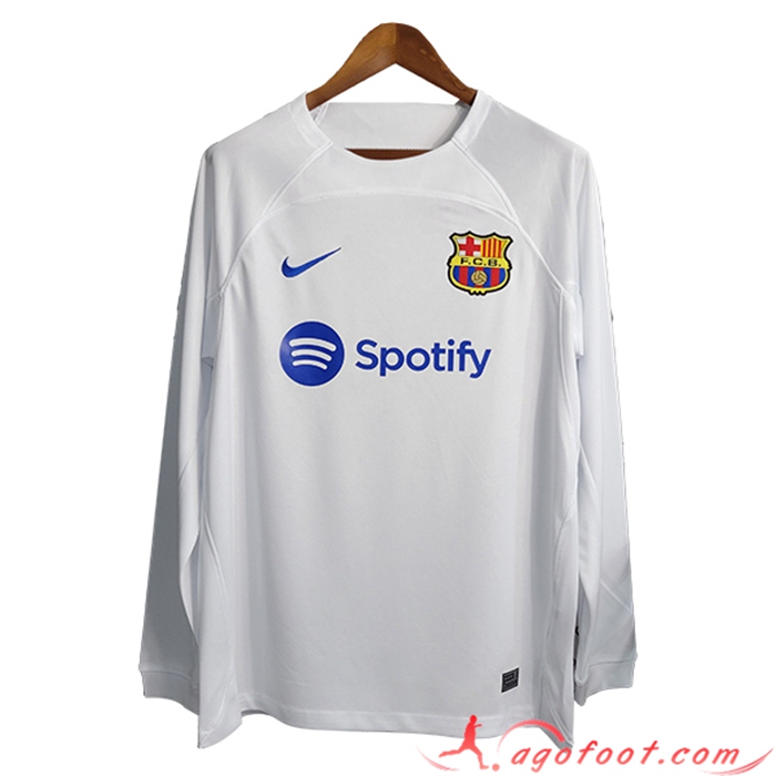 Maillot de Foot FC Barcelone Exterieur Manche Longue 2023/2024