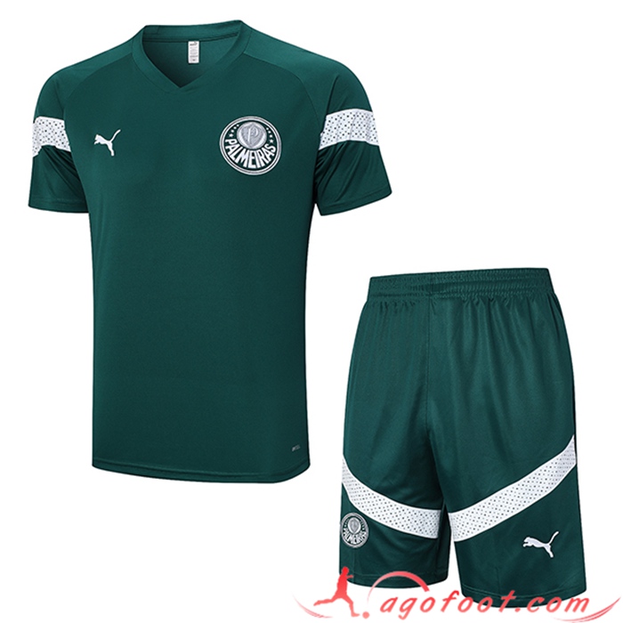 Ensemble Training T-Shirts + Shorts Palmeiras Vert 2023/2024 -02