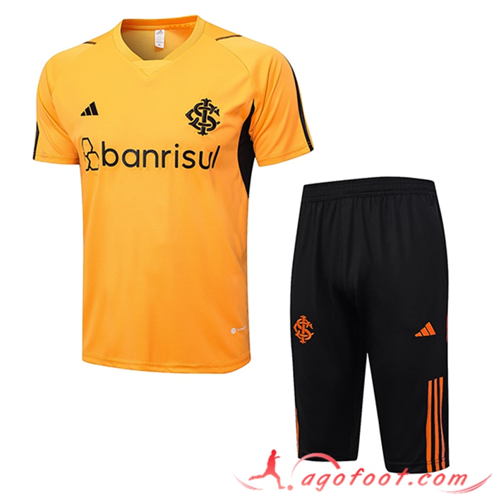 Ensemble Training T-Shirts + Shorts Brésil Orange 2023/2024