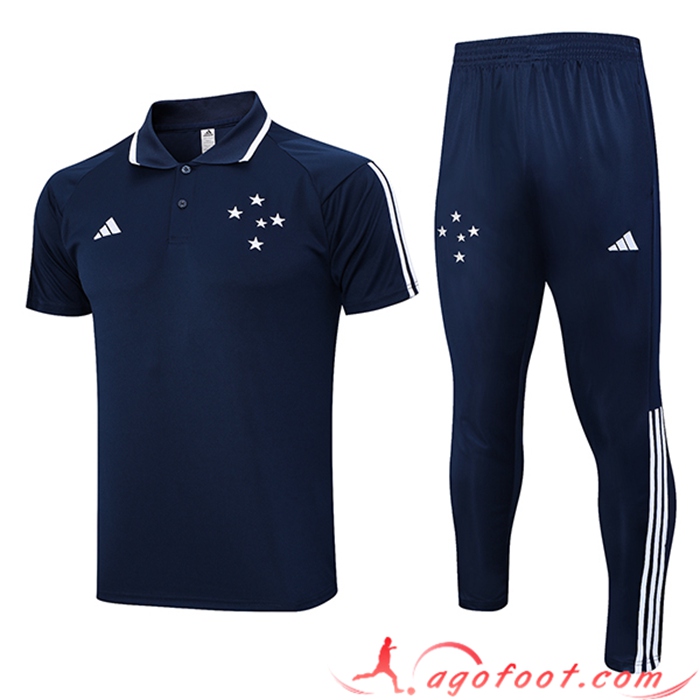 Ensemble Polo Foot Cruzeiro Bleu Marine 2023/2024