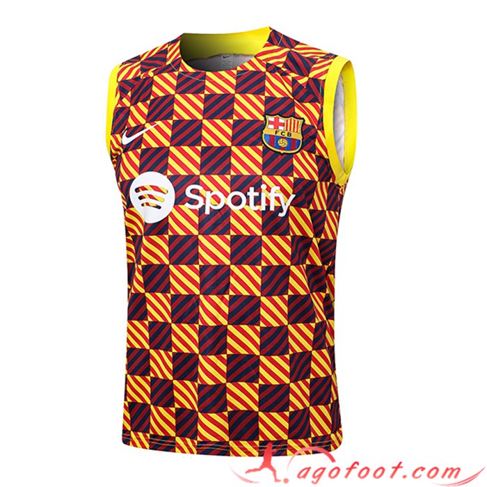 Training Debardeur FC Barcelone Jaune 2023/2024 -02