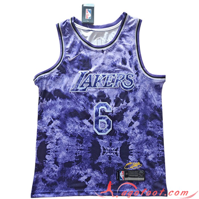 Maillot Los Angeles Lakers (JAMES #6) 2023/24 Pourpre
