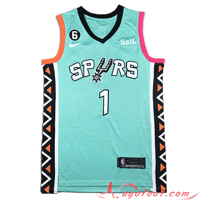 Maillot San Antonio Spurs (WEMBANYAMA #1) 2023/24 Vert