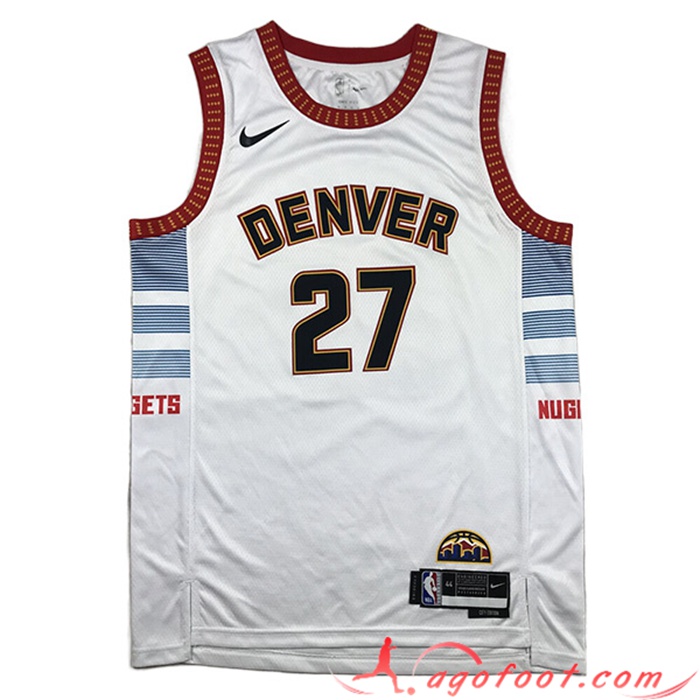 Maillot Denver Nuggets (MURRAY #27) 2023/24 Blanc