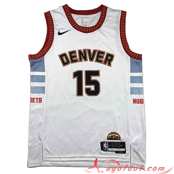 Maillot Denver Nuggets (JOKIC #15) 2023/24 Blanc