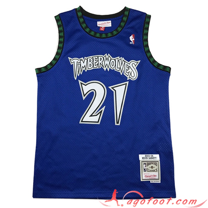 Maillot Minnesota Timberwolves (GARNETT #21) 2023/24 Bleu