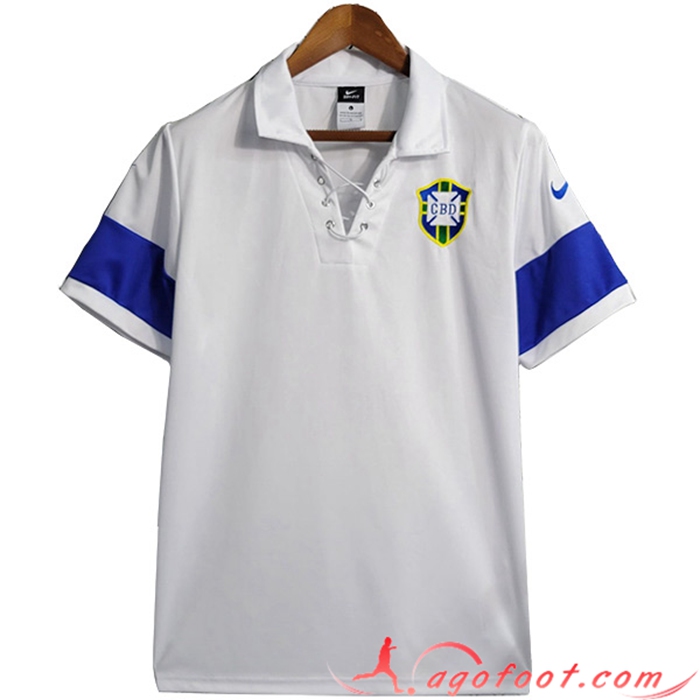 Maillot de Foot Bresil Retro Blanc 2004