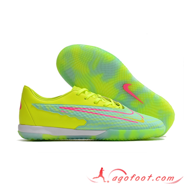 Nike Chaussures de Foot Phantom GX Academy IC Vert/Jaune