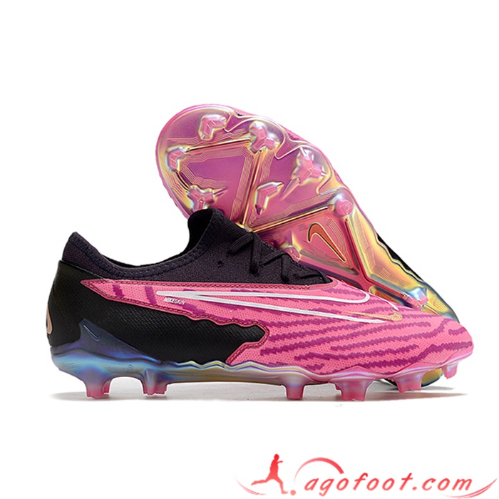 Nike Chaussures de Foot Phantom GX Academy FG Rose/Noir