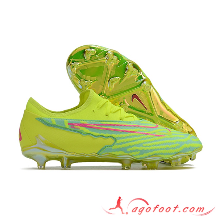 Nike Chaussures de Foot Phantom GX Academy FG Vert/Jaune