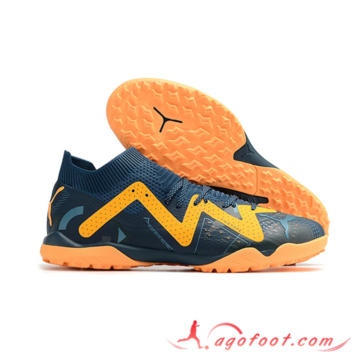 PUMA Chaussures de Foot Future X Powercat Tokyo Match TF Vert/Orange