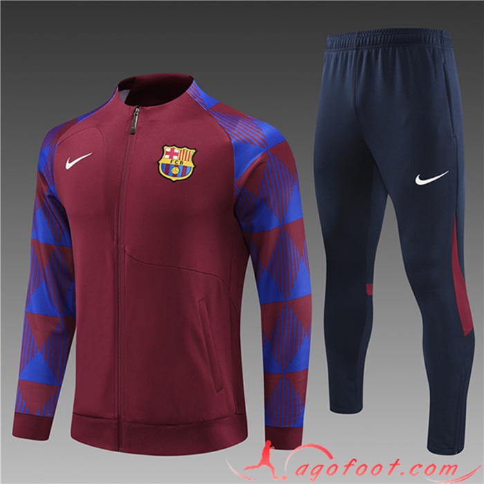 Survêtement Officiel FC Barcelona Enfant 2023/2024 - Couleurs Blaugrana, Léger Et Confortable