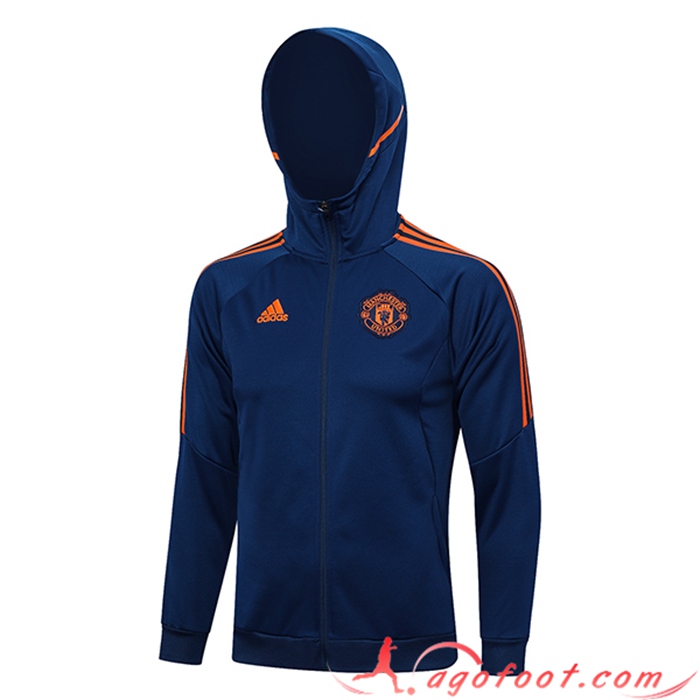 Veste A Capuche Manchester United Bleu Marine 2023/2024