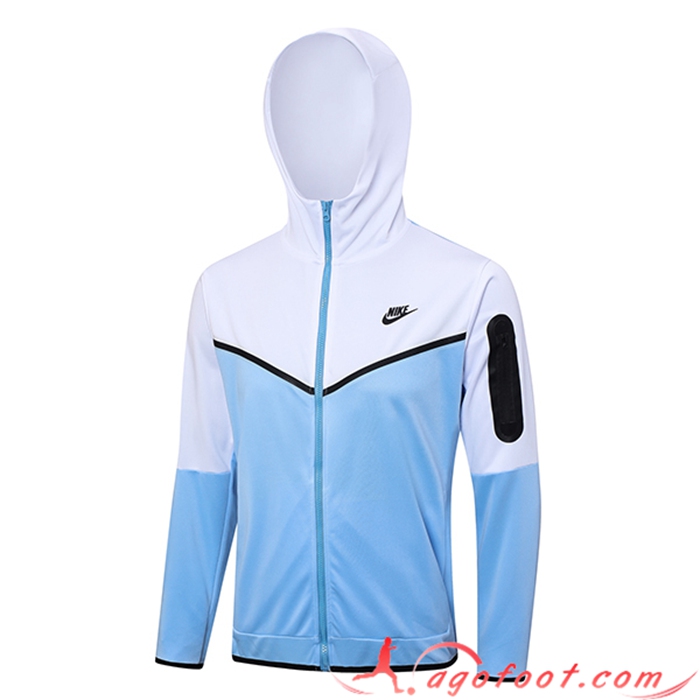 Veste A Capuche Nike Bleu/Blanc 2023/2024
