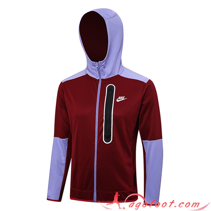 Veste A Capuche Nike Rouge/Pourpre 2023/2024