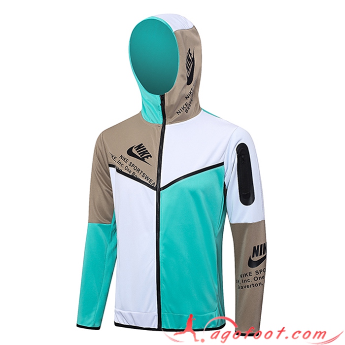 Veste A Capuche Nike Vert/Blanc 2023/2024