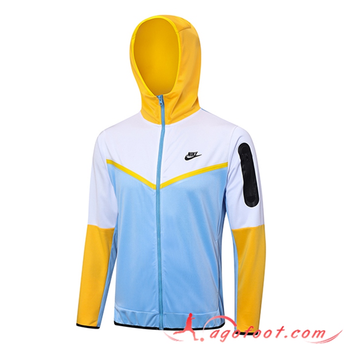 Veste A Capuche Nike Bleu/Blanc/Jaune 2023/2024