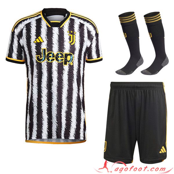 Ensemble Maillot Juventus Domicile (Short + Chaussettes) 2023/2024