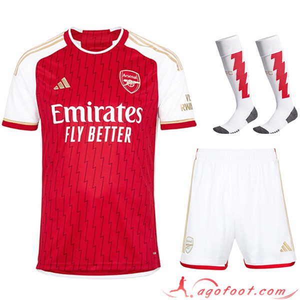 Ensemble Maillot Arsenal Domicile (Short + Chaussettes) 2023/2024
