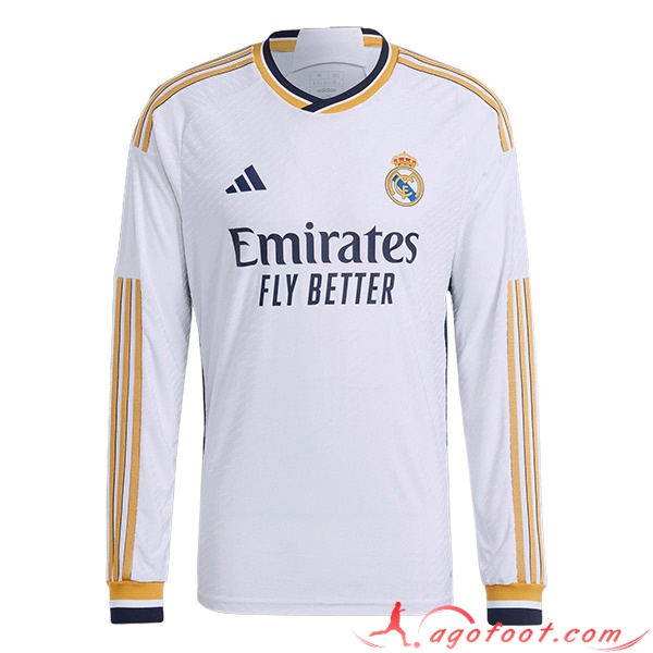 Nouveau Maillot de Foot Real Madrid Domicile Manche Longue 2023/2024