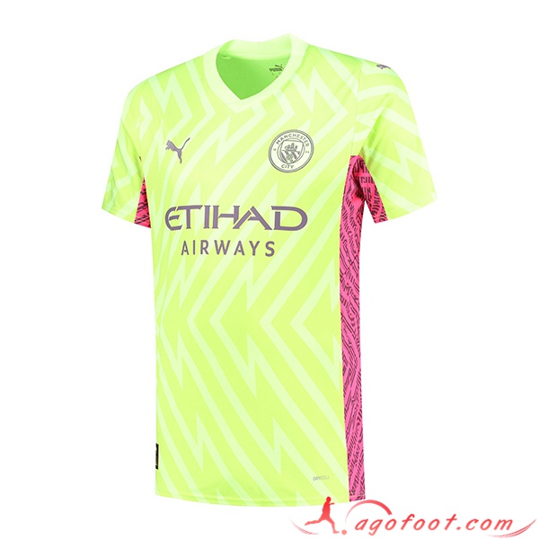 Maillot de Foot Manchester City Gardien de But Shine Vert 2023/2024