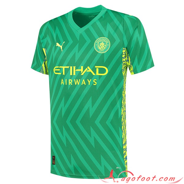 Maillot de Foot Manchester City Gardien de But Vert 2023/2024