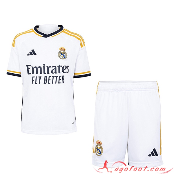 Nouveau Maillot de Foot Real Madrid Enfant Domicile 2023/2024