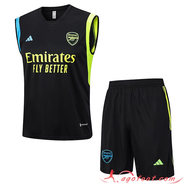 Ensemble Training Debardeur + Shorts Arsenal Noir 2023/2024 -03