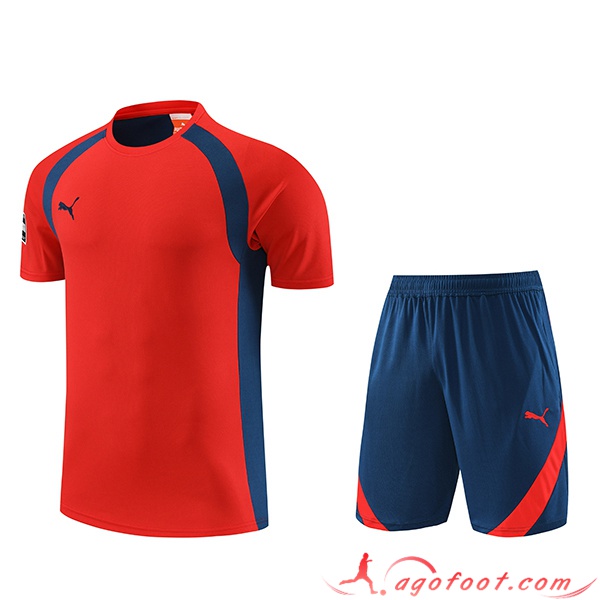 Ensemble Training T-Shirts + Shorts Puma Rouge 2023/2024