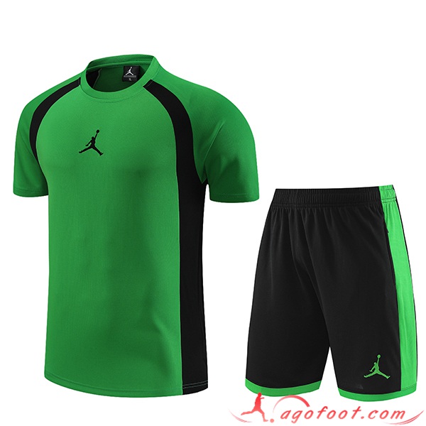 Ensemble Training T-Shirts + Shorts Jordan Vert 2023/2024