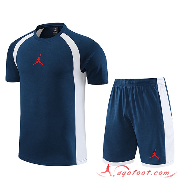 Ensemble Training T-Shirts + Shorts Jordan Bleu Marine 2023/2024