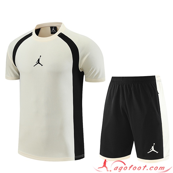 Ensemble Training T-Shirts + Shorts Jordan Blanc 2023/2024