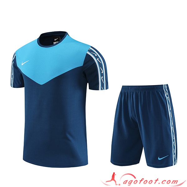 Ensemble Training T-Shirts + Shorts Nike Bleu 2023/2024