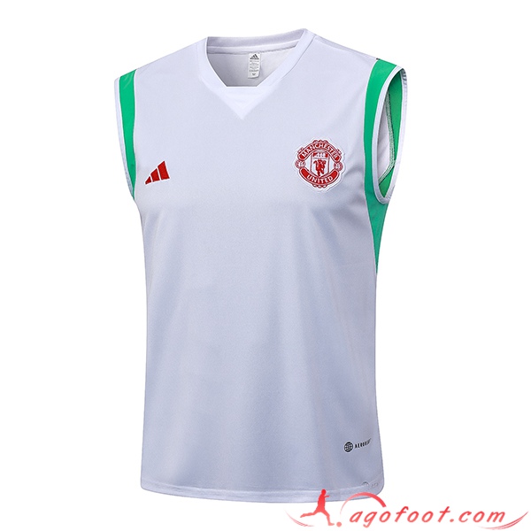 Training Debardeur Manchester United Blanc 2023/2024