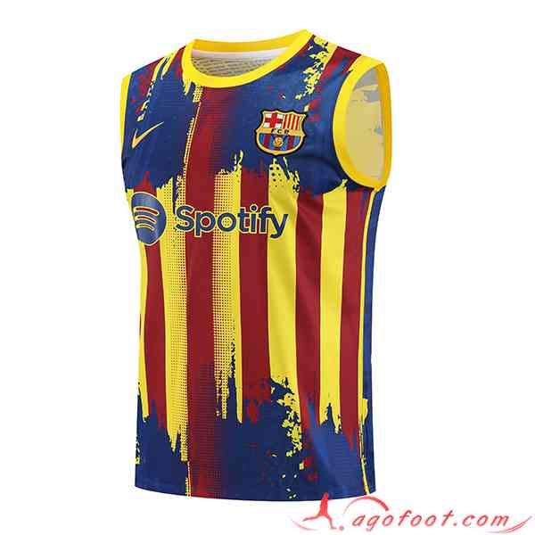 Training Debardeur FC Barcelone Jaune/Rouge/Bleu 2023/2024