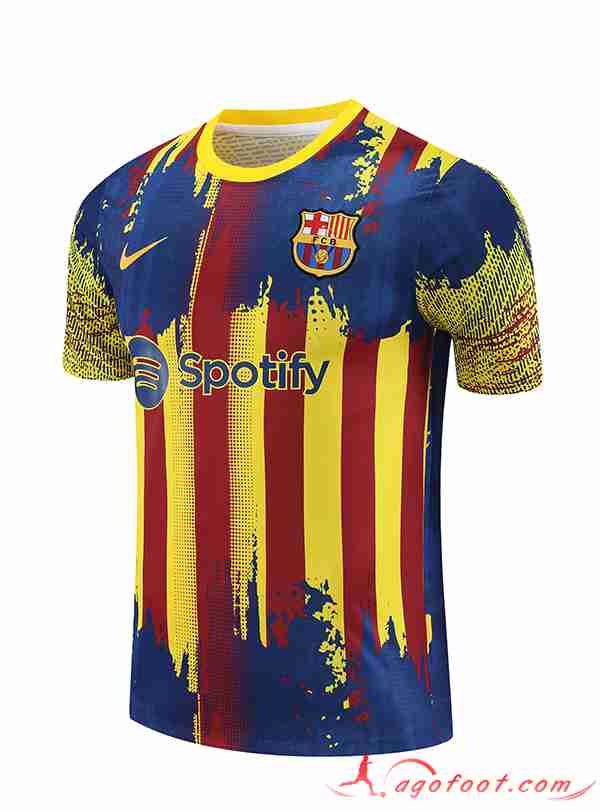 Training T-Shirts FC Barcelone Rouge/Jaune 2023/2024