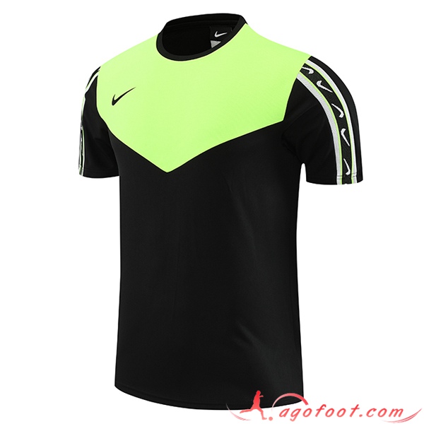 Training T-Shirts Nike Noir/Vert 2023/2024